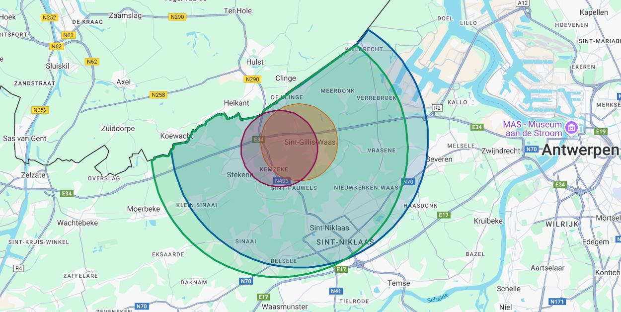 Nieuwe besmetting in bestaande zone Sint-Gillis-Waas