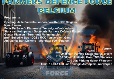 Farmers Defence Force Belgium trekt ten strijde	